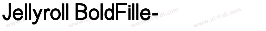 Jellyroll BoldFille字体转换